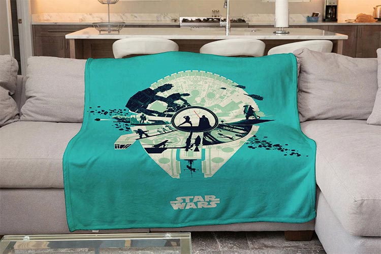 Плед «Star Wars blue»