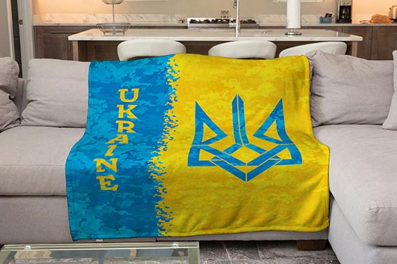 Плед «UKRAINE піксель»