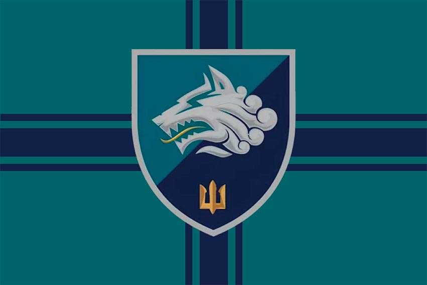 Прапор 1 ОБМП (1 окремий Феодосійський батальйон морської піхоти) ВМС України