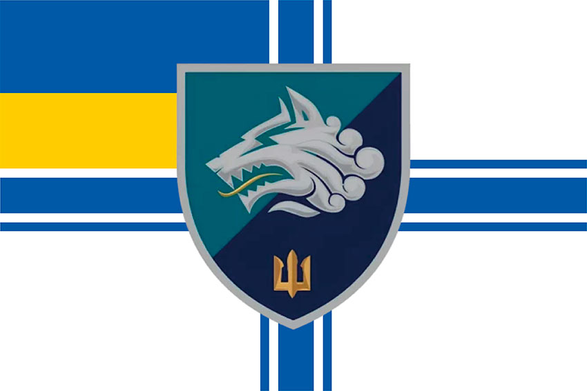 Прапор 1 ОБМП (1 окремий Феодосійський батальйон морської піхоти) ВМС України