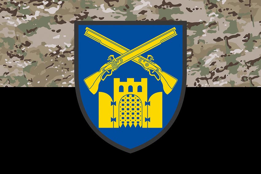 Прапор 23 окремого стрілецького батальйона (23 ОСБ) ЗСУ камуфляж-чорний