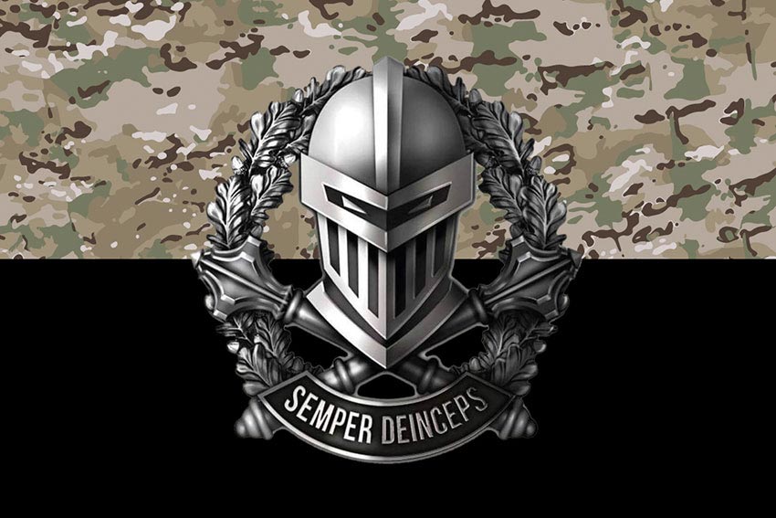 Прапор 3 окремої танкової бригади (3 ОТБр) ЗСУ камуфляж-чорний