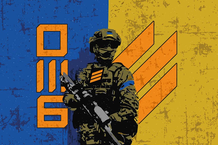 Прапор 3 ОШБр 2 (окремої штурмової бригади) «Військовий ЗСУ» 1 (аналог)