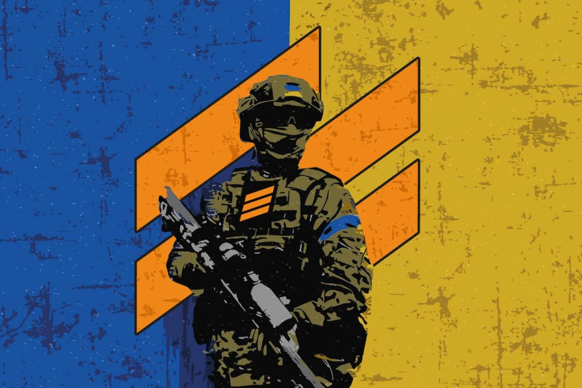 Прапор 3 ОШБр 2 (окремої штурмової бригади) «Військовий ЗСУ» (аналог)