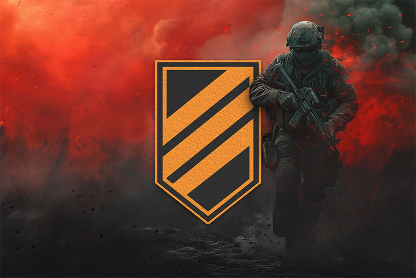 Прапор 3 ОШБр (окремої штурмової бригади) ЗСУ (аналог) червоний світанок