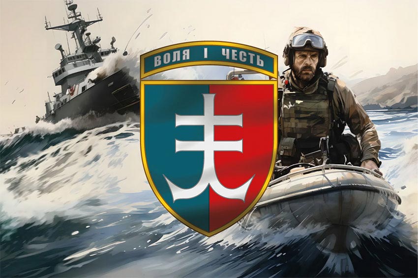 Прапор 35 окремої бригади морської піхоти (35 ОБрМП) імені Михайла Остроградського ЗСУ «Десант»