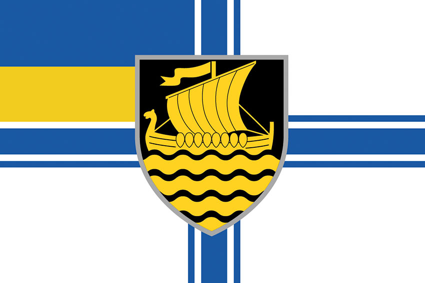 Прапор 36 окремої бригади морської піхоти (36 ОБрМП) імені Михайла Білинського