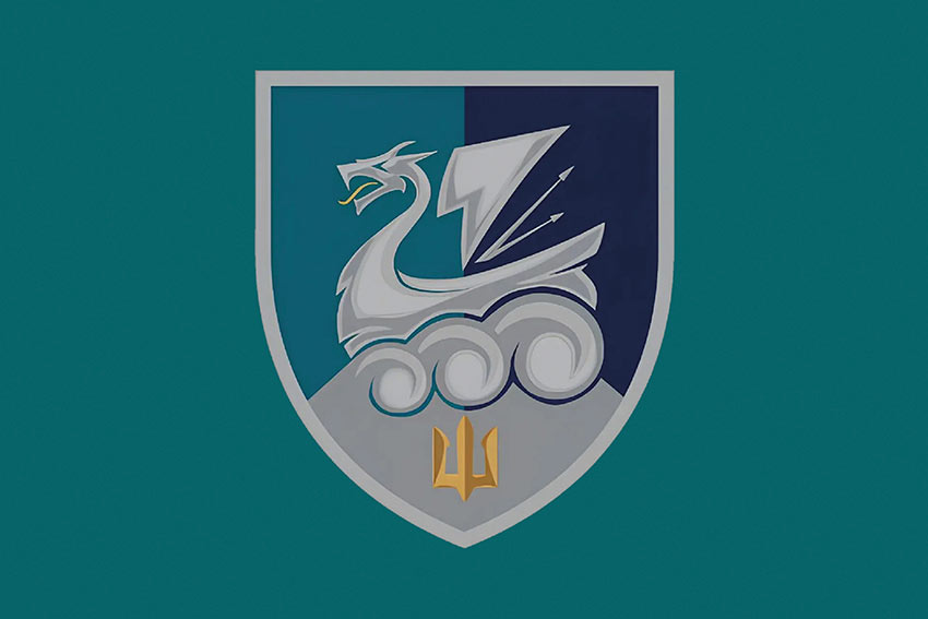 Прапор 36 окремої бригади морської піхоти (36 ОБрМП) імені Михайла Білинського ВМС ЗСУ