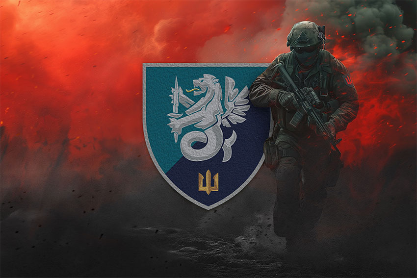 Прапор 37 окремої бригади морської піхоти (37 ОБрМП) ВМС України червоний світанок