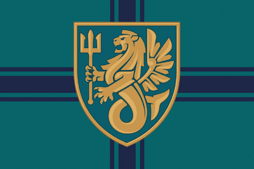 Прапор 37 окремої бригади морської піхоти (37 ОБрМП) ЗСУ