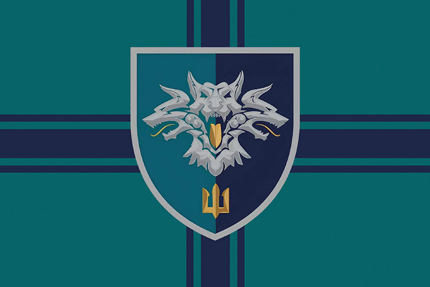 Прапор 38 окремої бригади морської піхоти (38 ОБрМП) ВМС України