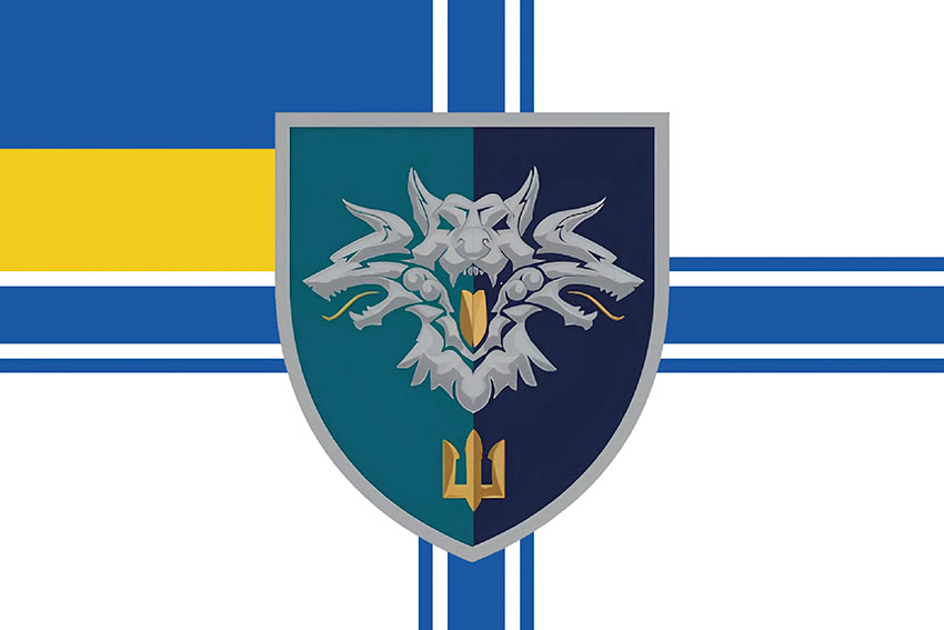 Прапор 38 окремої бригади морської піхоти (38 ОБрМП) ВМС України