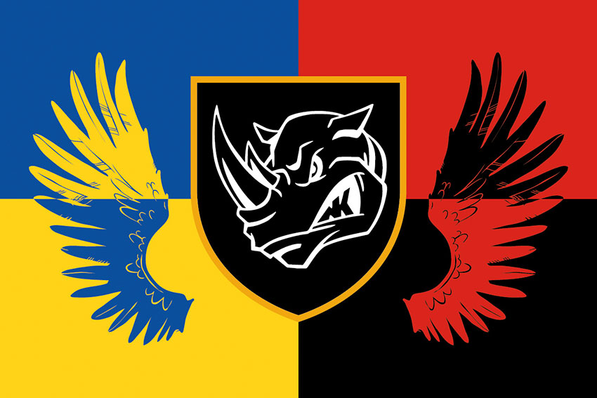 Прапор 4 окремої танкової бригади (4 ОТБр) імені Івана Виговського ЗСУ Україна. Упа.