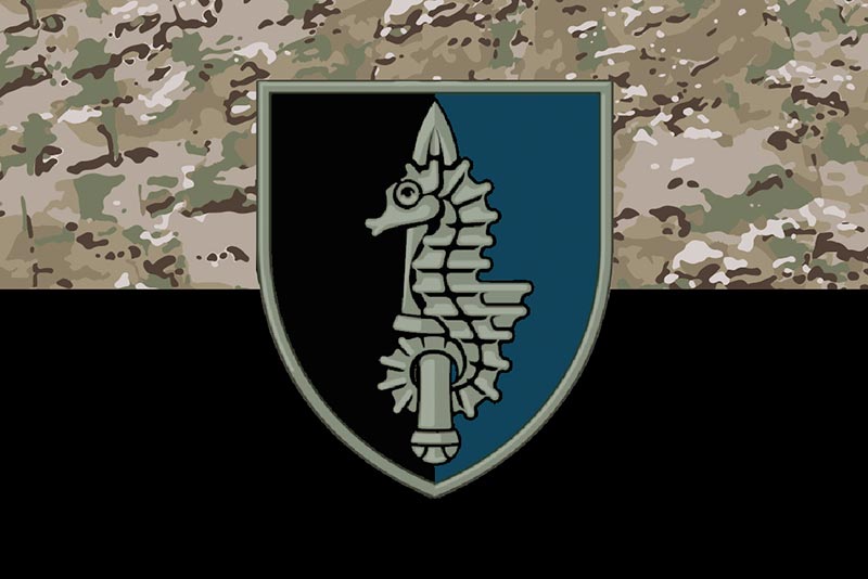 Прапор ЗСУ 73 МЦСпО імені Антіна Головатого камуфляж-чорний