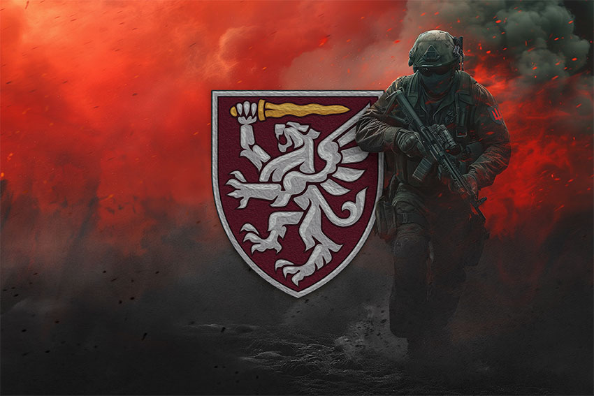 Прапор 80 ОДШБр (окрема десантно-штурмова Галицька бригада) ДШВ ЗСУ червоний світанок