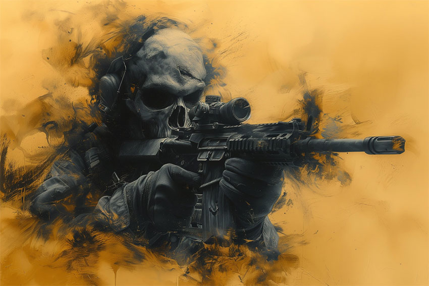 Прапор «Нестримний воїн» жовтий