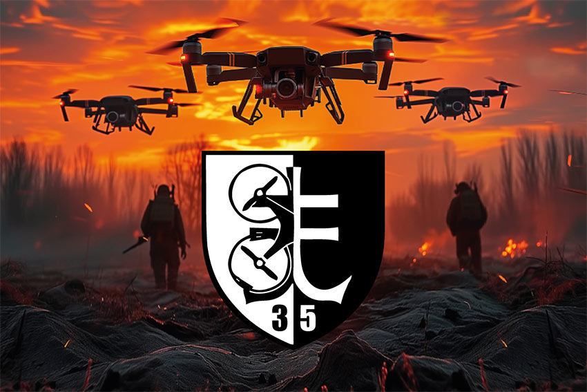 Прапор роти ударних БПЛА (35 ОБрМП) ЗСУ дрони