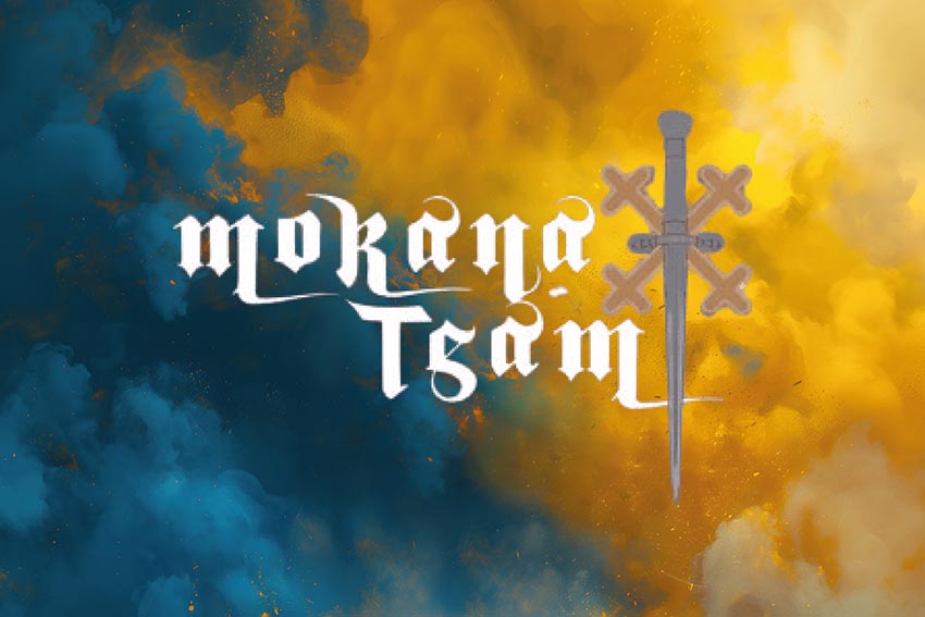 The flag of the strike UAV company of the «Morana Team» unit of the 47th Mechanized Brigade «Magura» is blue and yellow, symbolizing dawn