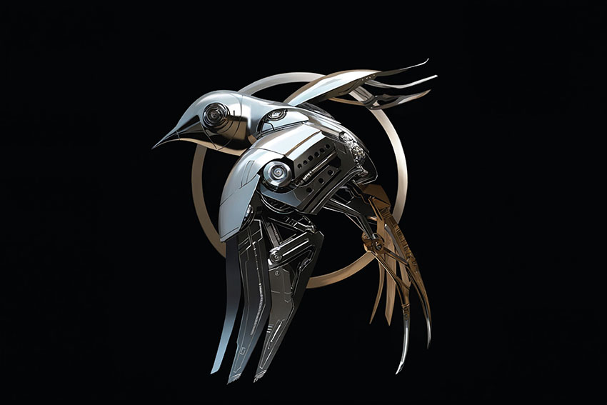 Прапор Сил безпілотних систем ЗСУ чорний