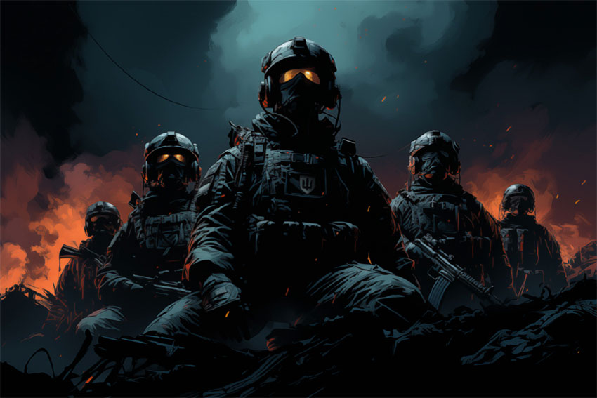 Прапор «Спецпризначенці»