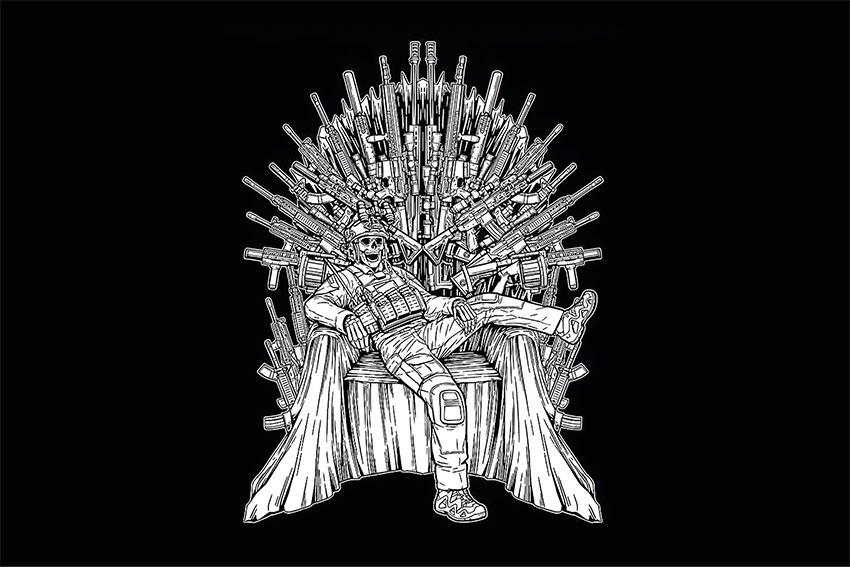 Прапор «Залізний трон. Військовий ЗСУ»