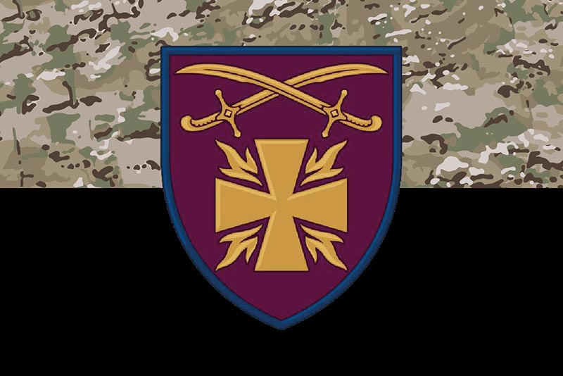 Прапор ЗСУ 115 ОМБр (окрема механізована бригада) камуфляж-чорний