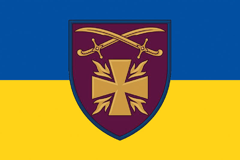 Прапор ЗСУ 115 ОМБр (окрема механізована бригада) синьо-жовтий