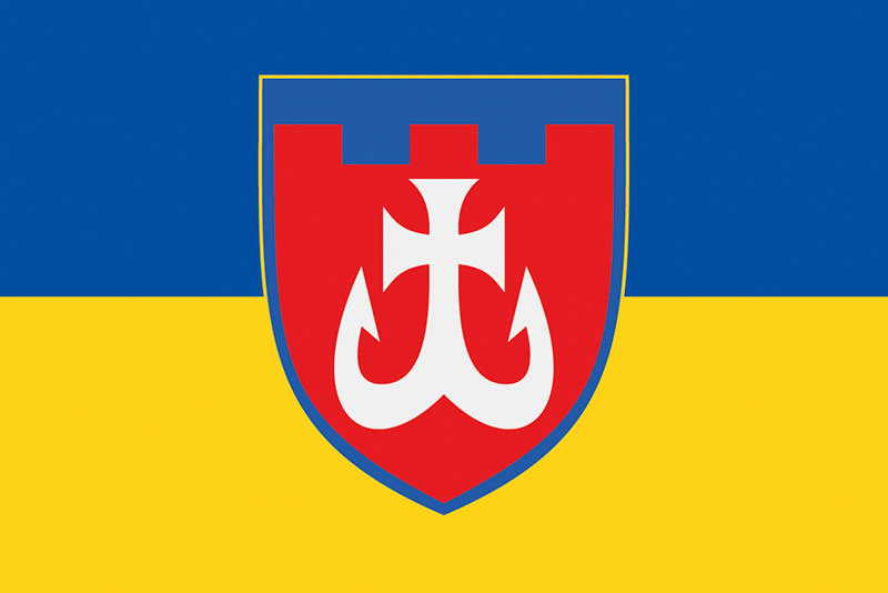 Прапор ЗСУ 120 ОБрТрО (окрема бригада територіальної оборони) синьо-жовтий