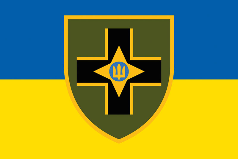 Прапор ЗСУ 28 ОМБр імені Лицарів Зимового Походу синьо-жовтий