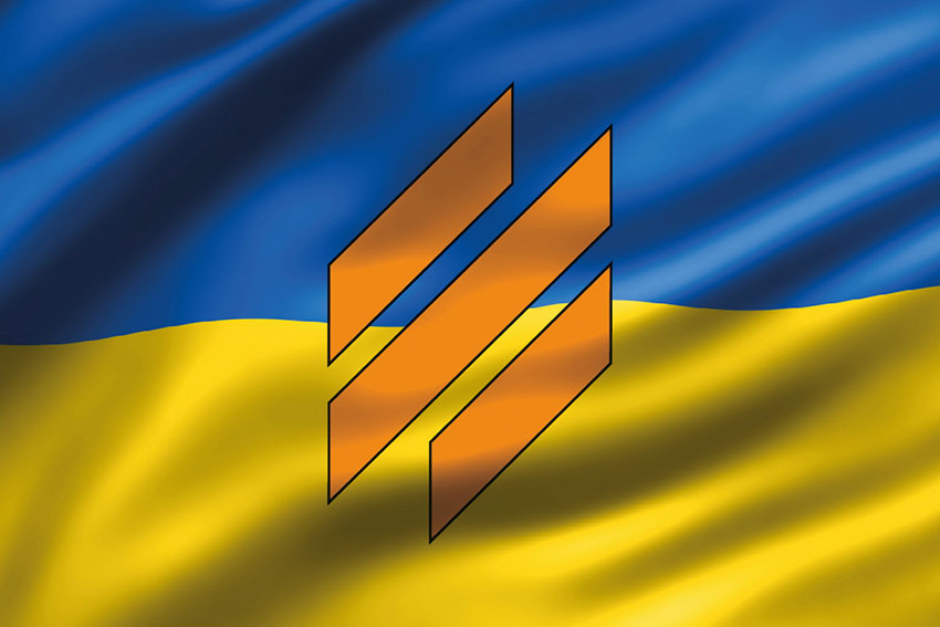 Прапор 3 ОШБр 2 ЗСУ 3D синьо-жовтий