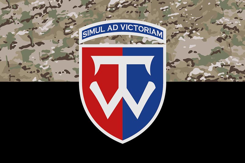 Прапор ЗСУ 58 ОМПБр (окрема мотопіхотна бригада) імені Івана Виговського камуфляж-чорний