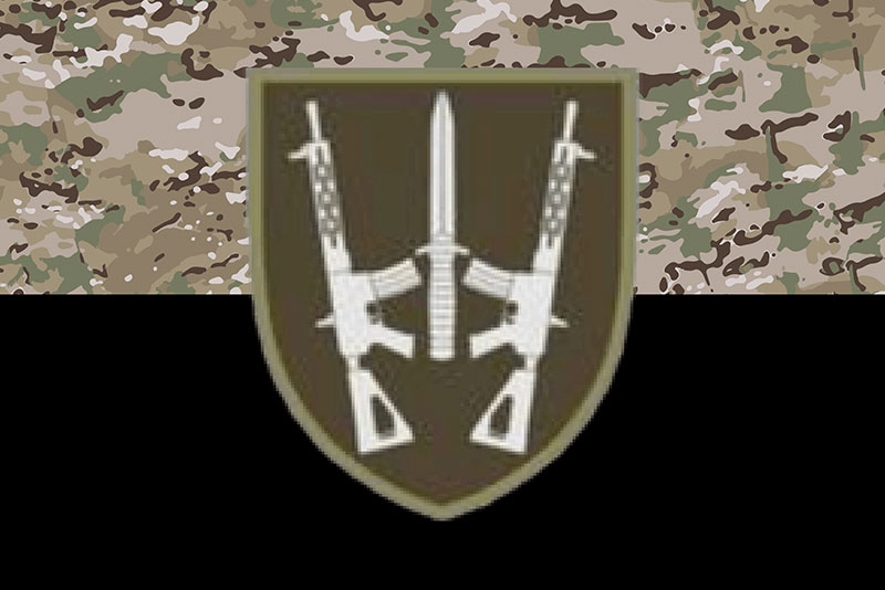 Прапор ЗСУ 67 ОМБр (окремої механізованої бригади) камуфляж-чорний