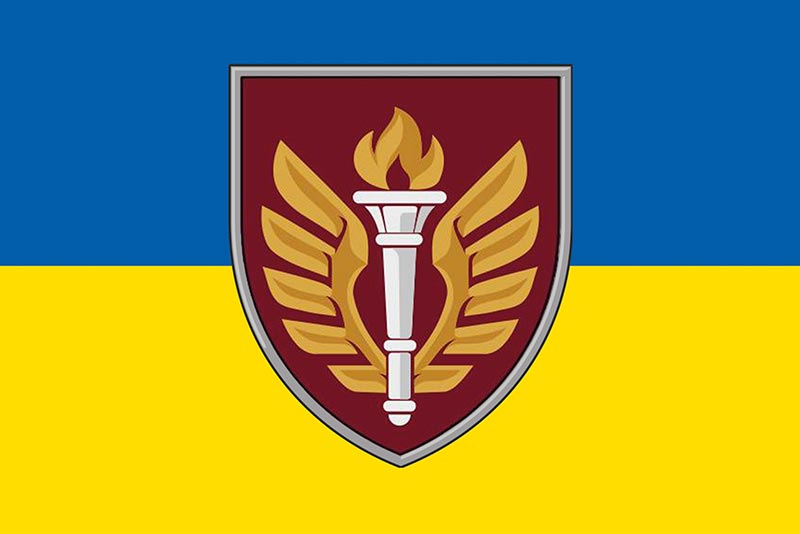 Прапор ЗСУ ДШВ 199 НЦ (навчального центру) синьо-жовтий