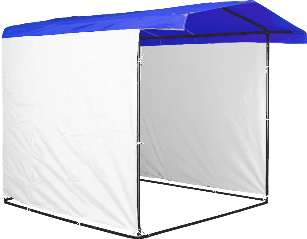 Торговий намет Ф20 1.5x1.5 синьо-білий Економ