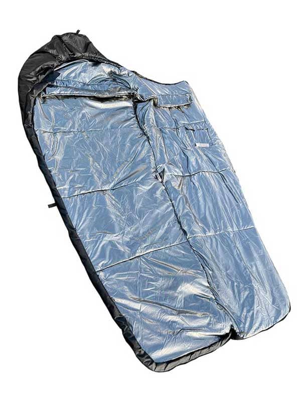 Спальний мішок з капюшоном “Кокон” весна-осінь чорний