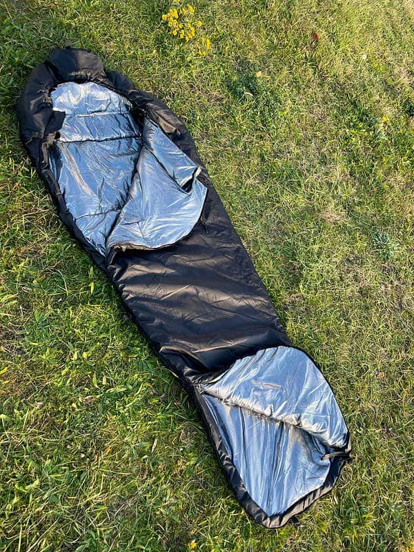 Спальний мішок з капюшоном “Кокон” весна-осінь чорний