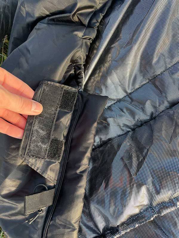 Спальний мішок з капюшоном “Кокон” весна-осінь чорний