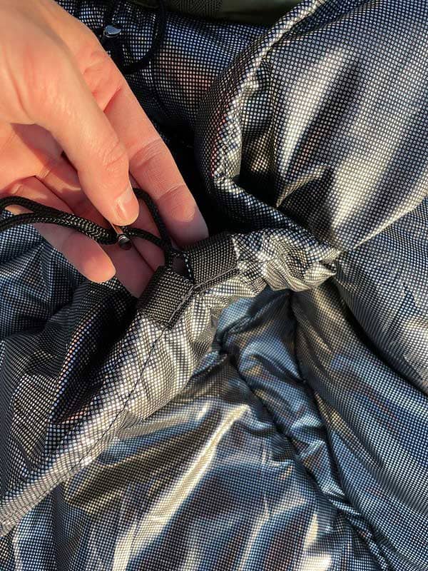 Спальний мішок з капюшоном “Кокон” зимовий олива