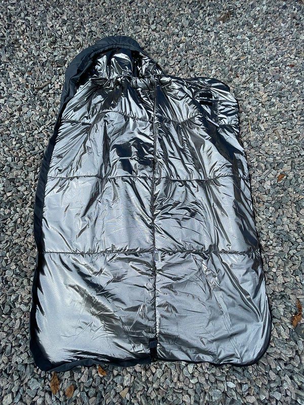 Спальний мішок з капюшоном “Кокон” зимовий сірий