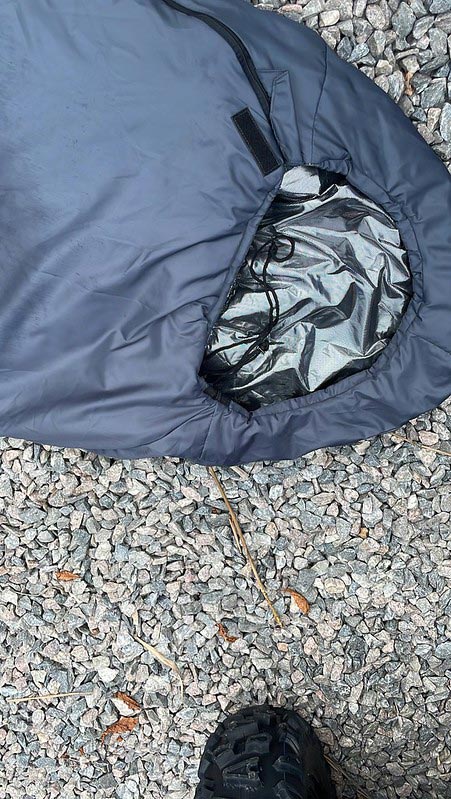 Спальний мішок з капюшоном “Кокон” зимовий сірий