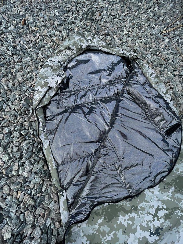 Спальний мішок військовий “Кокон” весна-осінь піксель