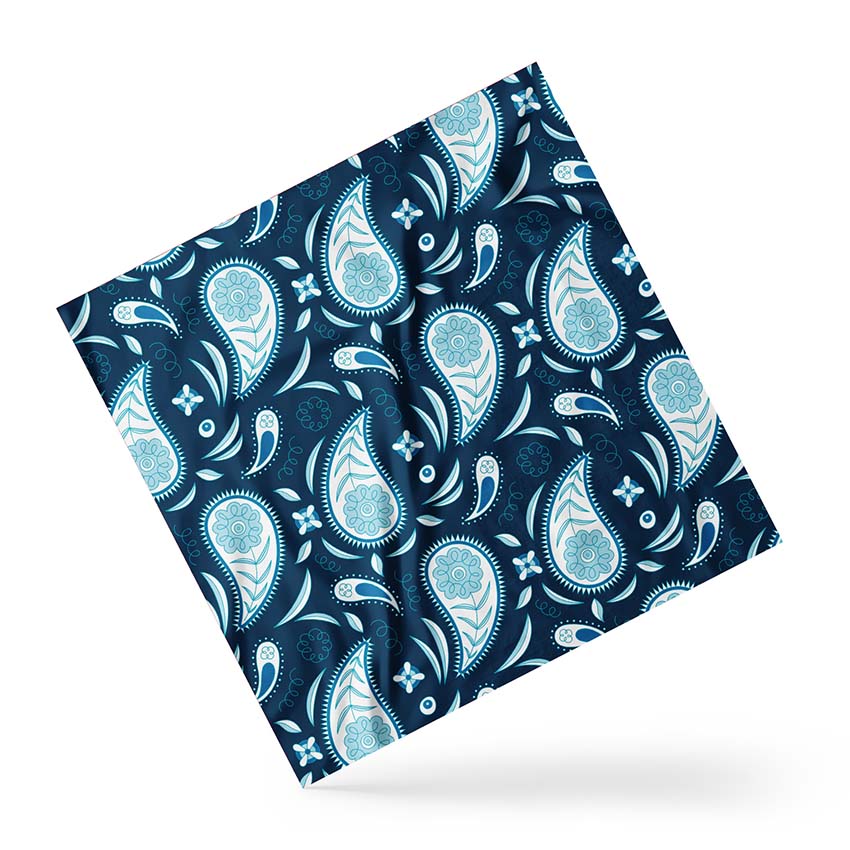 Хустка Сині візерунки Blue patterns