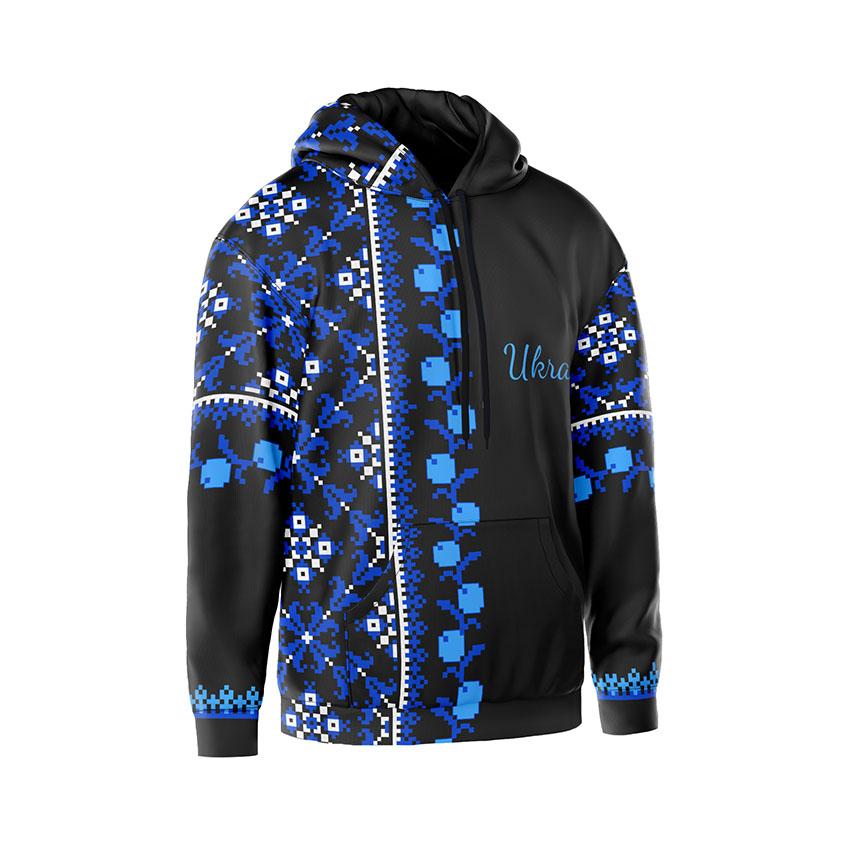 Українська культура Вишиванка Синя та Чорна Ukrainian culture Embroidery Blue and Black