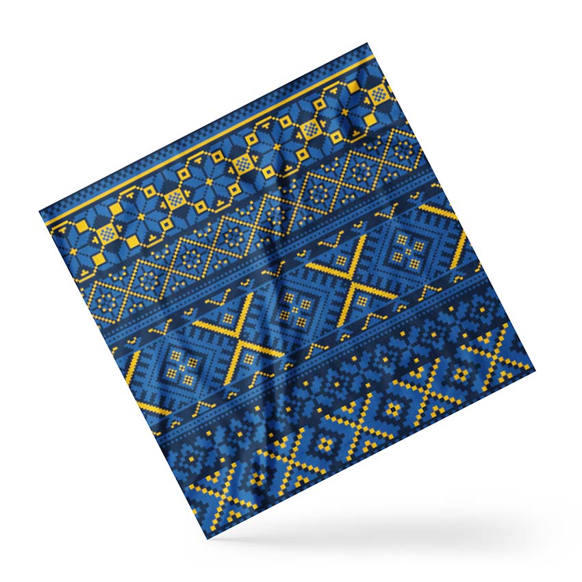 Хустка Українська вишиванка Синя Ukrainian embroidery Blue