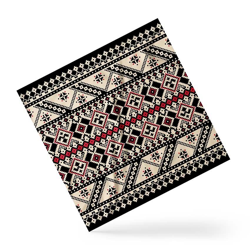 Хустка Український орнамент Великий візерунок Ukrainian ornament Large pattern