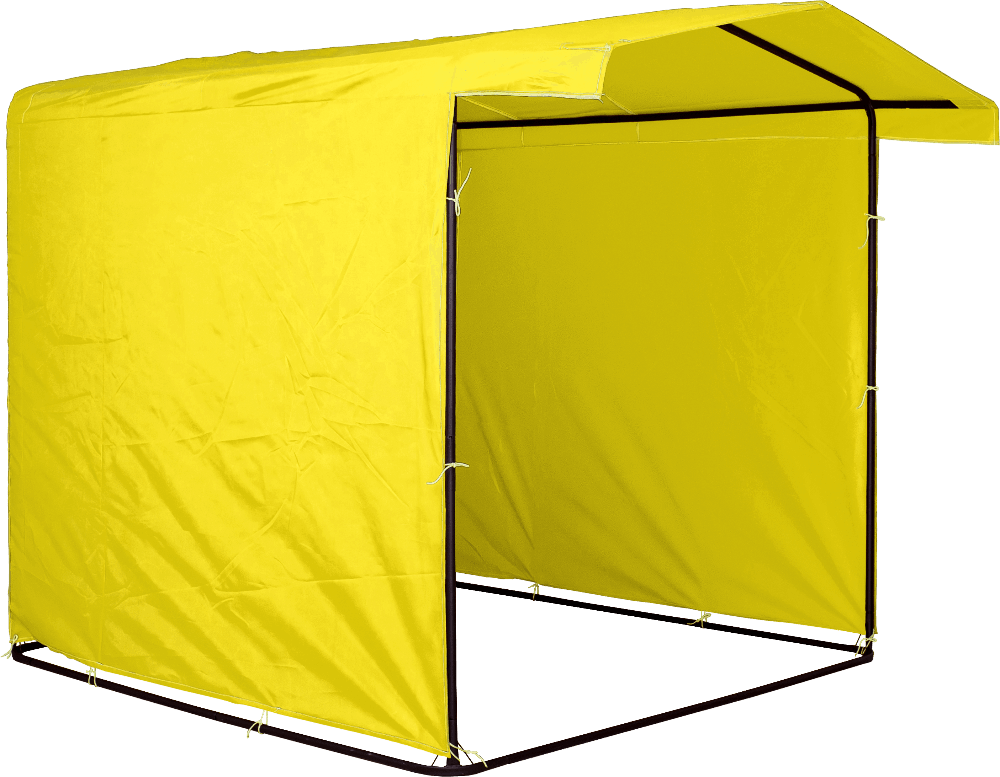 Торговий намет Ф20 2x2 жовтий Преміум