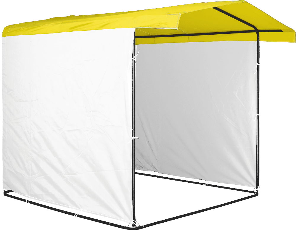 Торговий намет Ф20 2x2 жовто-білий Економ