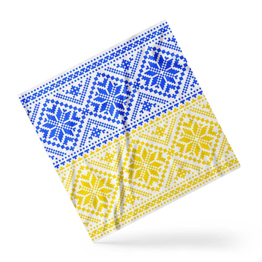 Хустка Жовто-блакитна вишиванка Yellow and blue embroidery