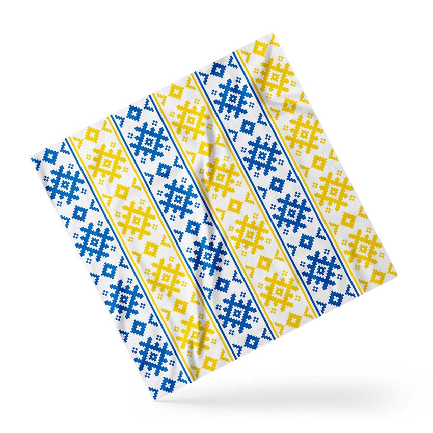 Хустка Жовто-блакитний орнамент Yellow and blue ornament